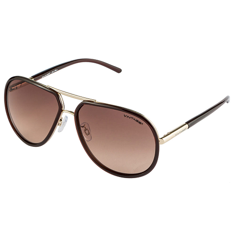 Buy Vintage Soul Medium Size-60 Brown Gradient Men Sunglasses at