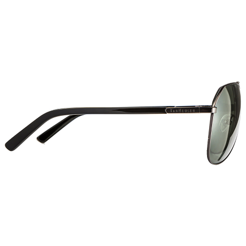 BRANDED Mid Gunmetal Full Rim Aviator right side