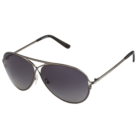 BRANDED Mid Gunmetal Full Rim Aviator left side