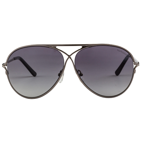 BRANDED Mid Gunmetal Full Rim Aviator right side