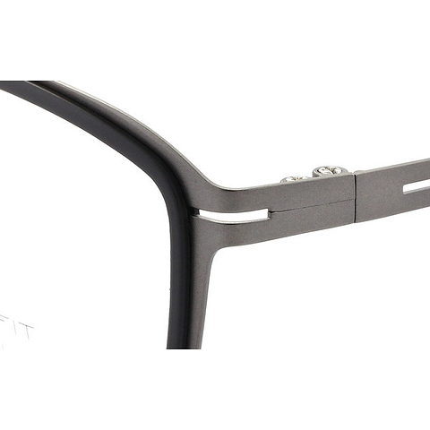 OWNDAYS | AIR Mid Gunmetal Full Rim Rectangle left side