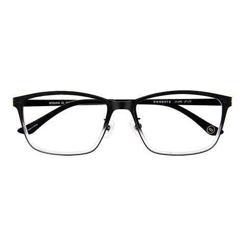 OWNDAYS | AIR Matte Black Full Rim Rectangle right side