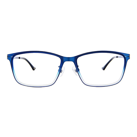 OWNDAYS | AIR Matte Navy Full Rim Rectangle left side