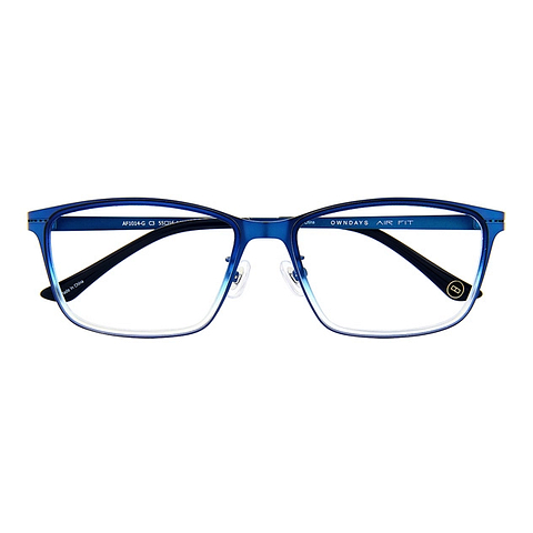 OWNDAYS | AIR Matte Navy Full Rim Rectangle left side
