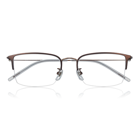 OWNDAYS | AIR Dark Brown Half Rim Rectangle right side