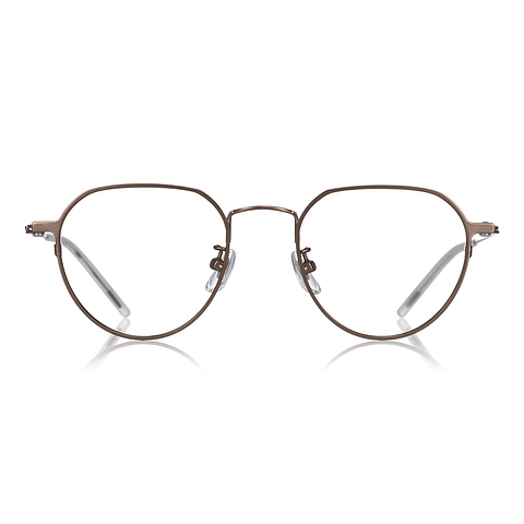 OWNDAYS | AIR Light Brown Full Rim Boston left side