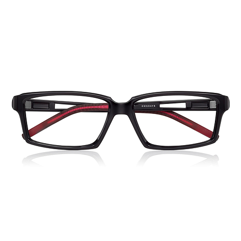 OWNDAYS | MOVE Black Full Rim Rectangle right side