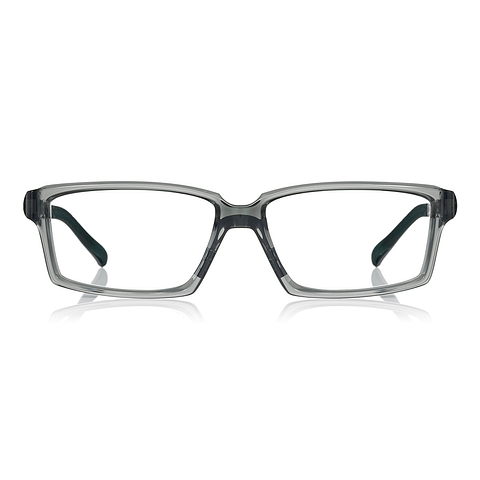 OWNDAYS | MOVE Clear Gray Full Rim Rectangle left side