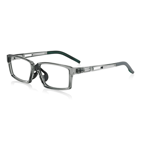 OWNDAYS | MOVE Clear Gray Full Rim Rectangle right side