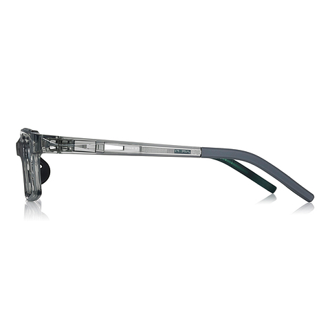 OWNDAYS | MOVE Clear Gray Full Rim Rectangle left side