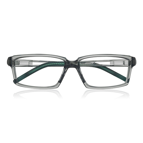 OWNDAYS | MOVE Clear Gray Full Rim Rectangle right side