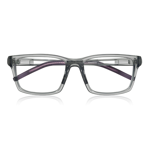OWNDAYS | AIR Clear Gray Full Rim Wellington right side