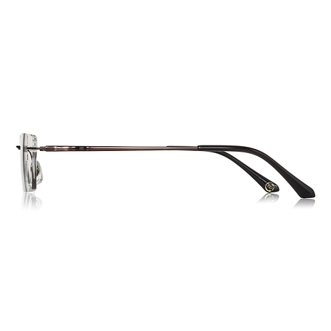 OWNDAYS | AIR Dark Brown Rimless Rectangle left side