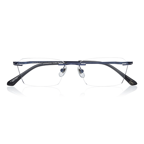 OWNDAYS | AIR Navy Rimless Rectangle right side