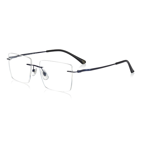 OWNDAYS | AIR Navy Rimless Wellington right side