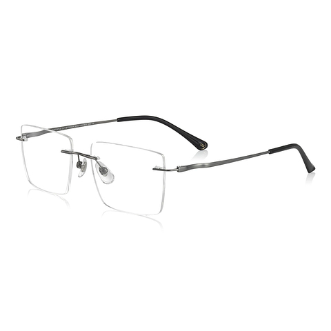 OWNDAYS | AIR Silver Rimless Wellington right side