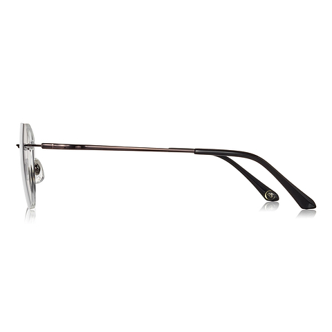 OWNDAYS | AIR Light Brown Rimless Teardrop left side