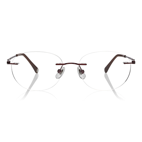 OWNDAYS | AIR Red Full Rim Oval left side