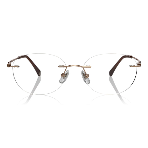 OWNDAYS | AIR Pink Full Rim Oval left side