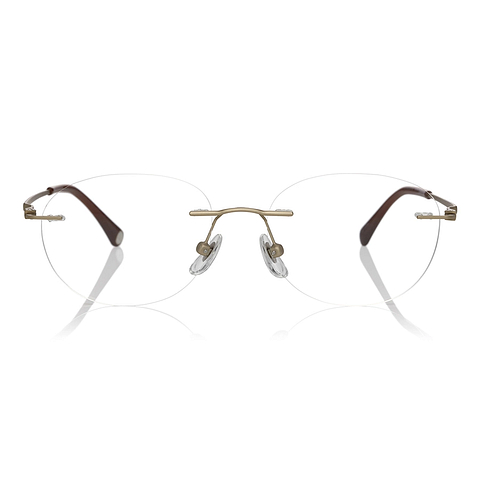 OWNDAYS | AIR Gold Full Rim Oval left side