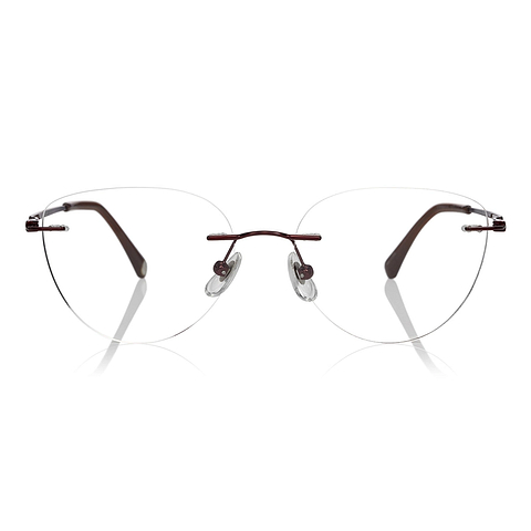 OWNDAYS | AIR Wine Rimless Fox left side