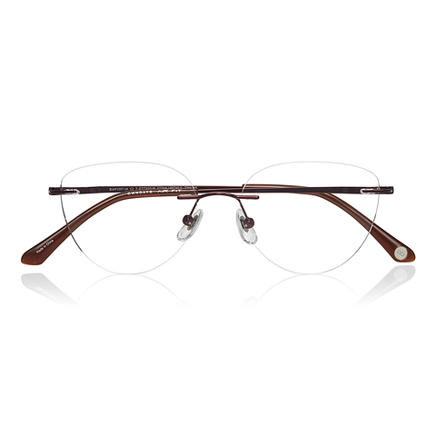OWNDAYS | AIR Wine Rimless Fox right side