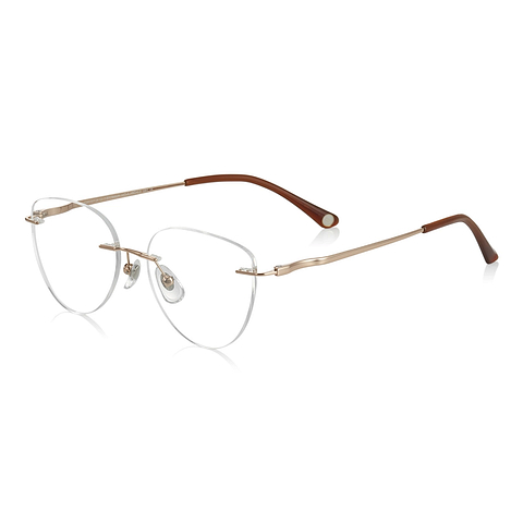 OWNDAYS | AIR Pink Rimless Fox right side