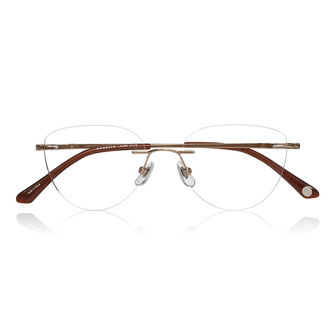 OWNDAYS | AIR Pink Rimless Fox right side