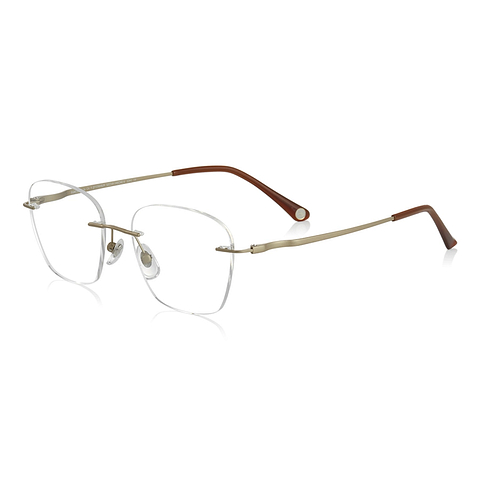 OWNDAYS | AIR Gold Rimless Wellington right side