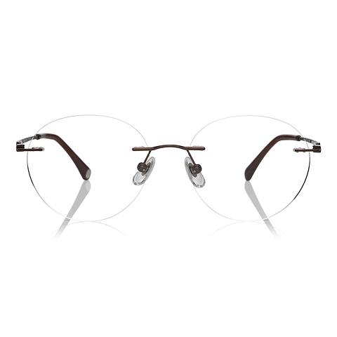 OWNDAYS | AIR Light Brown Full Rim Boston left side