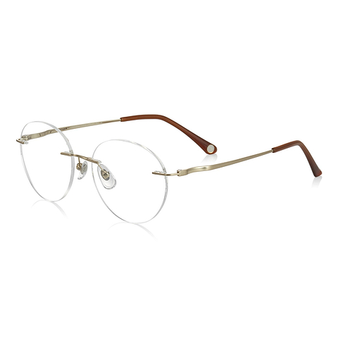 OWNDAYS | AIR Gold Rimless Boston right side