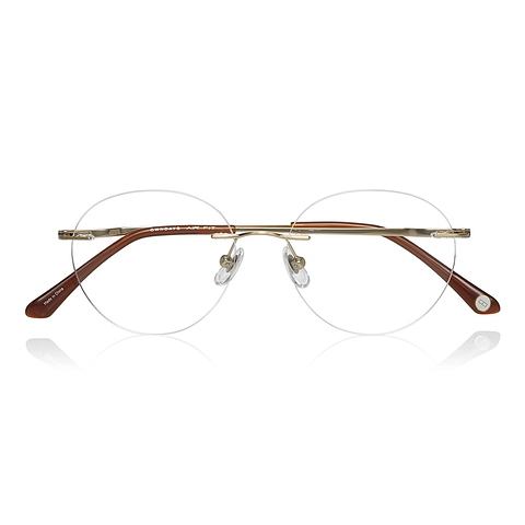 OWNDAYS | AIR Gold Rimless Boston right side