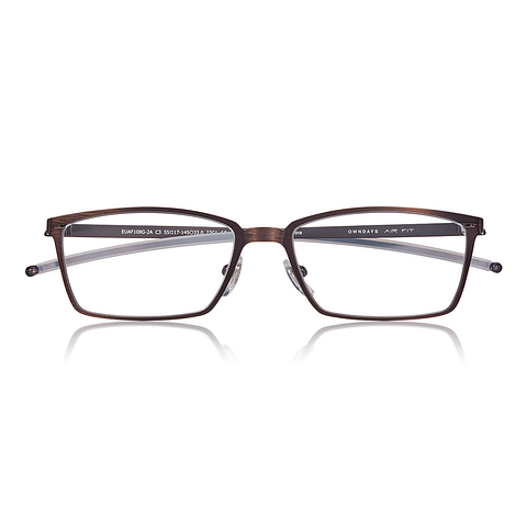 OWNDAYS | AIR Matte Brown Full Rim Rectangle right side