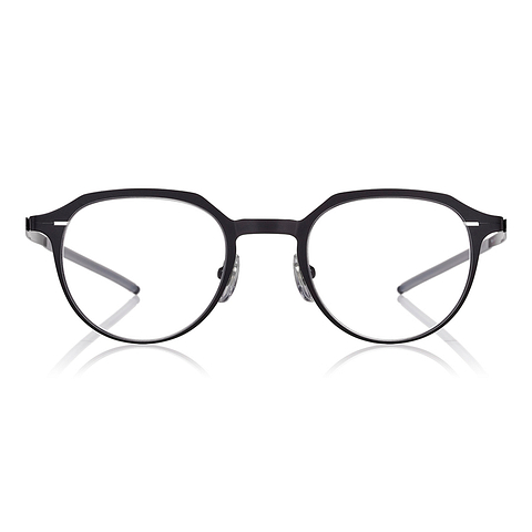 OWNDAYS | AIR Black Full Rim Boston left side