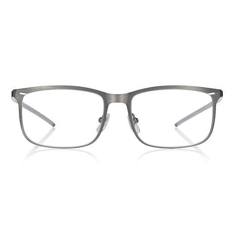 OWNDAYS | AIR Matte Silver Full Rim Wellington left side