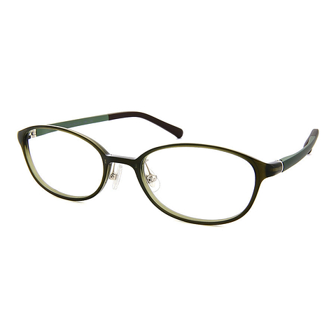 OWNDAYS | AIR Khaki Full Rim Oval left side