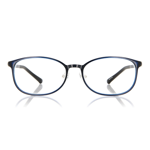 OWNDAYS | AIR Sky Blue Full Rim Oval left side
