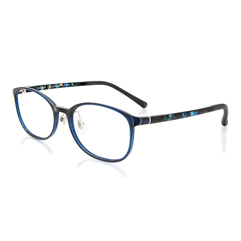 OWNDAYS | AIR Sky Blue Full Rim Oval right side