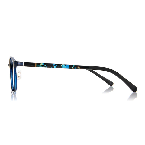 OWNDAYS | AIR Sky Blue Full Rim Oval left side