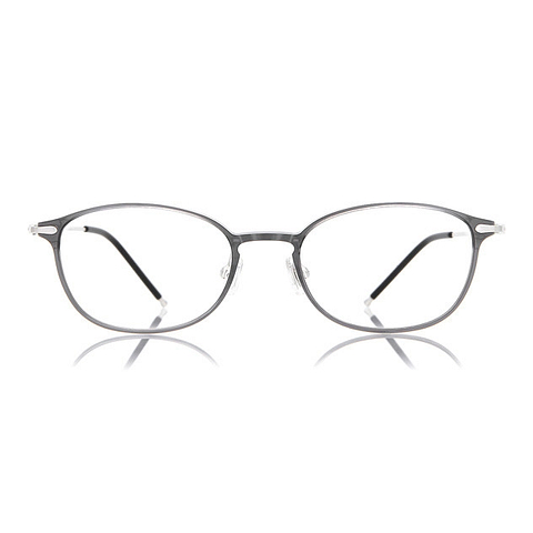 OWNDAYS | AIR Light Gray Full Rim Oval left side