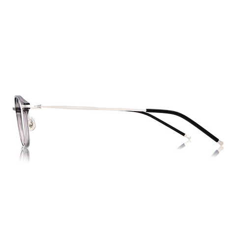 OWNDAYS | AIR Light Gray Full Rim Oval left side