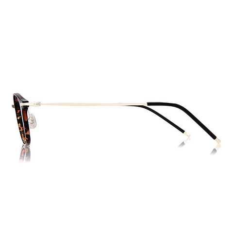 OWNDAYS | AIR Brown Demi Full Rim Oval left side