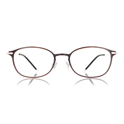 OWNDAYS | AIR Light Brown Full Rim Oval left side