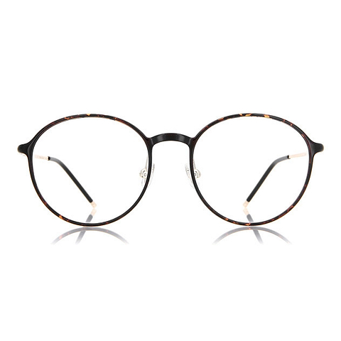 OWNDAYS | AIR Brown Demi Full Rim Round left side