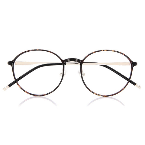 OWNDAYS | AIR Brown Demi Full Rim Round left side