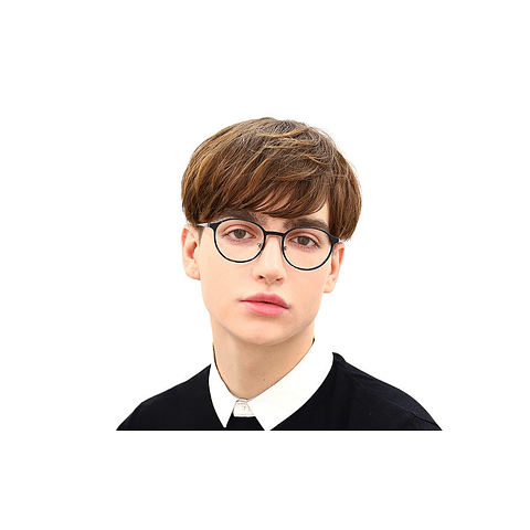 OWNDAYS | AIR Brown Demi Full Rim Boston left side