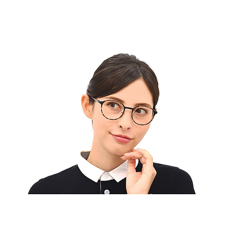 OWNDAYS | AIR Brown Demi Full Rim Boston left side