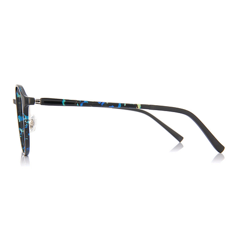 OWNDAYS | AIR Blue Demi Full Rim Boston left side