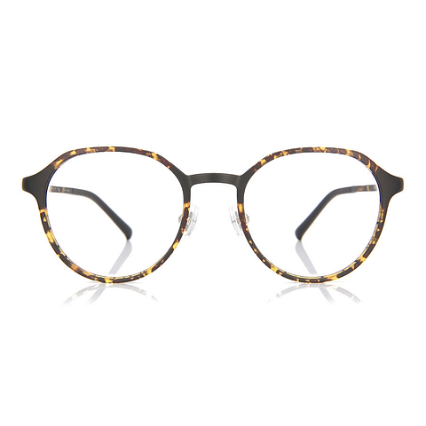 OWNDAYS | AIR Matte Brown Demi Full Rim Boston left side