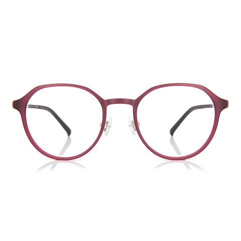 OWNDAYS | AIR Matte Red Full Rim Boston left side